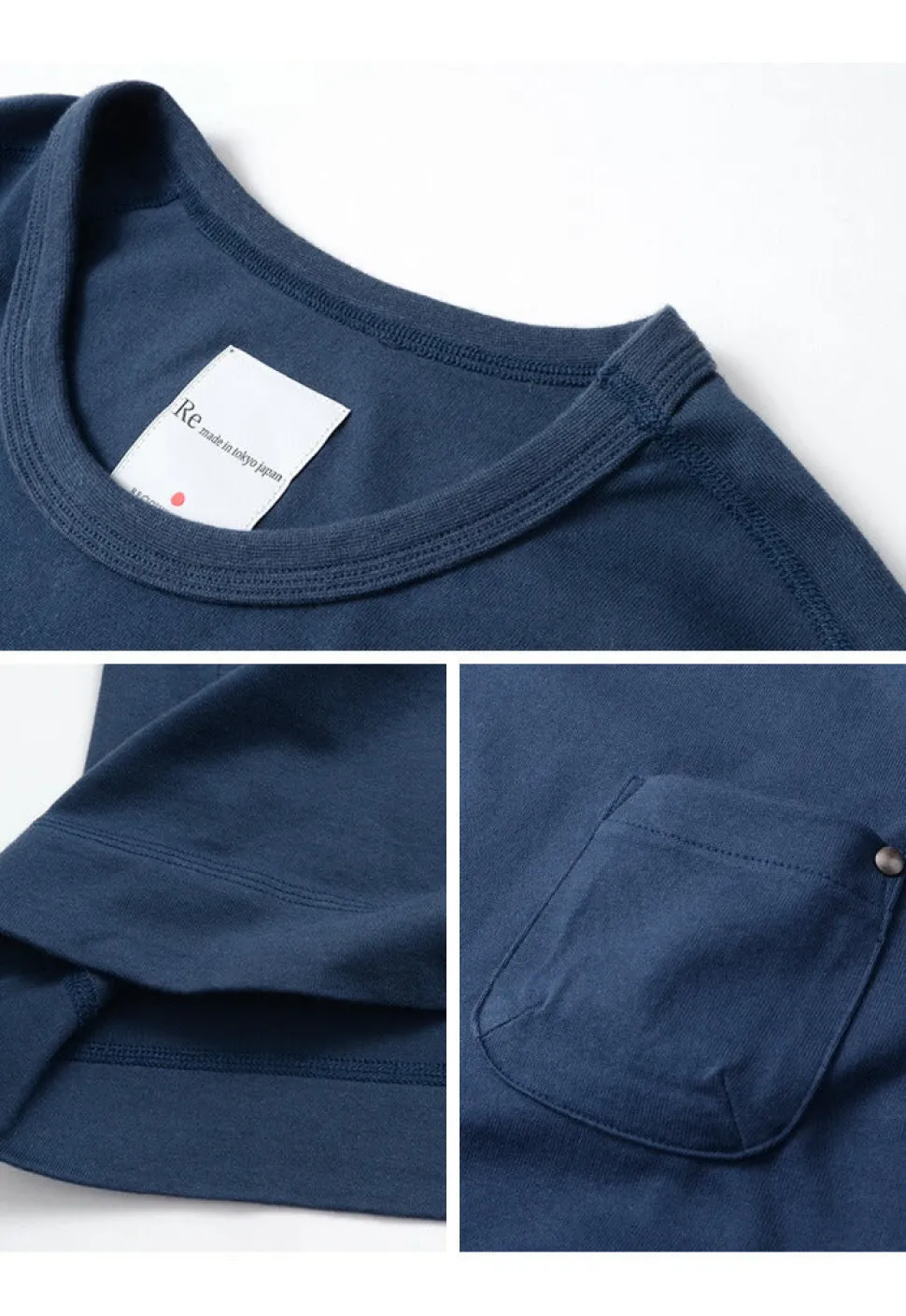 RE MADE IN TOKYO JAPAN / Split Raglan Pocket T-Shirt