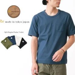 RE MADE IN TOKYO JAPAN / Split Raglan Pocket T-Shirt