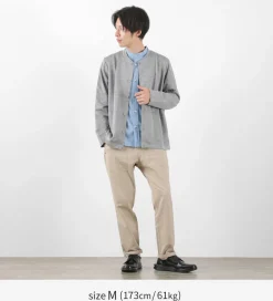 RE MADE IN TOKYO JAPAN / Viscose knit crew neck Cardigan