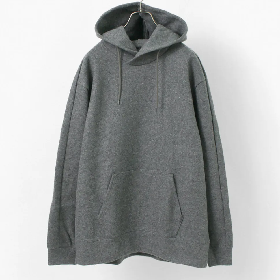 RE MADE IN TOKYO JAPAN / Wool Melton Pullover Hoodie