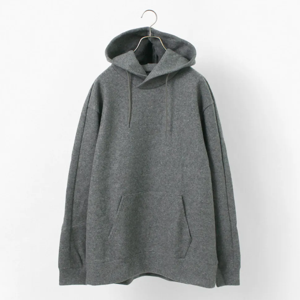 RE MADE IN TOKYO JAPAN / Wool Melton Pullover Hoodie