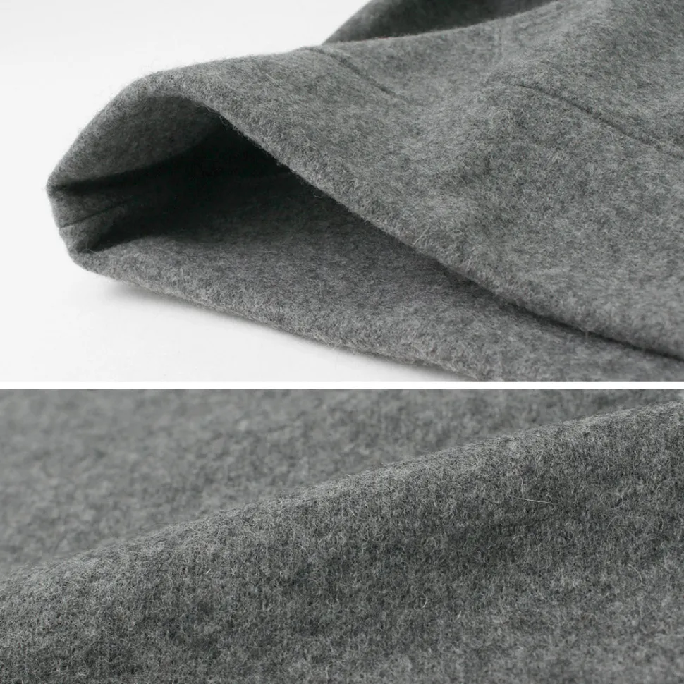 RE MADE IN TOKYO JAPAN / Wool Melton Pullover Hoodie