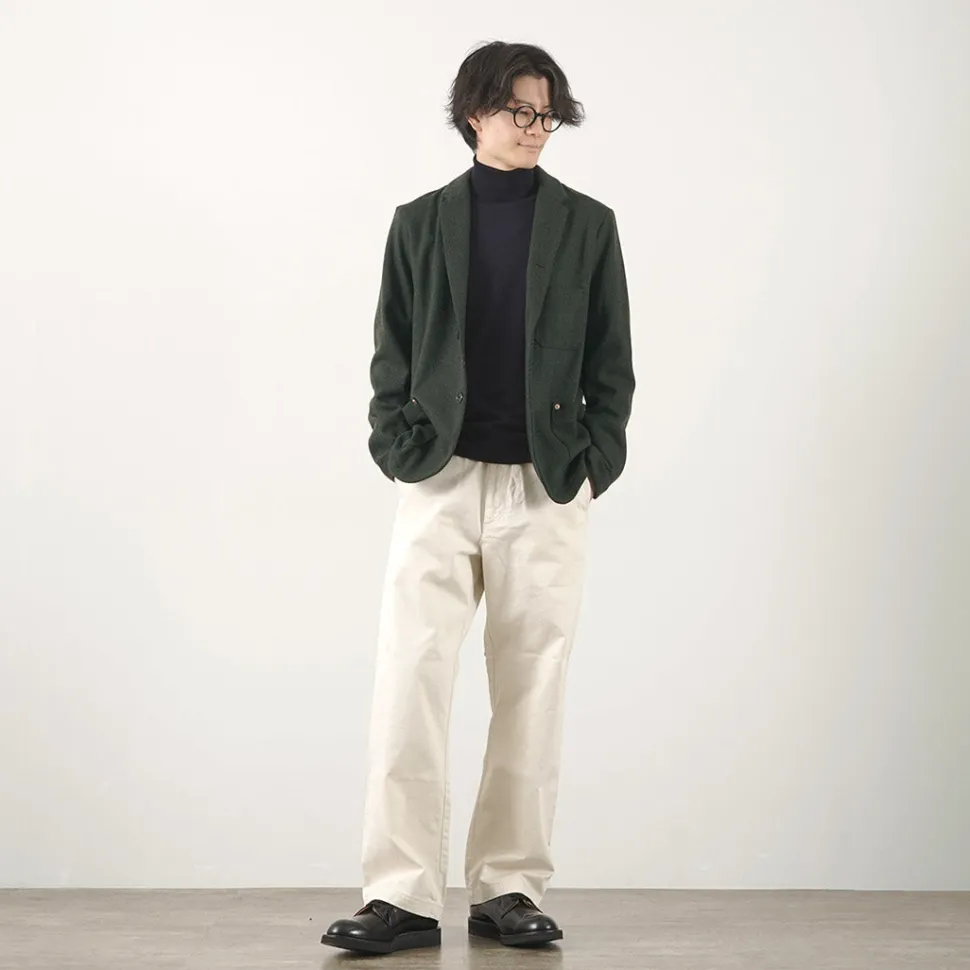 RE MADE IN TOKYO JAPAN / Wool Cashmere Kersey Coverall Jacket