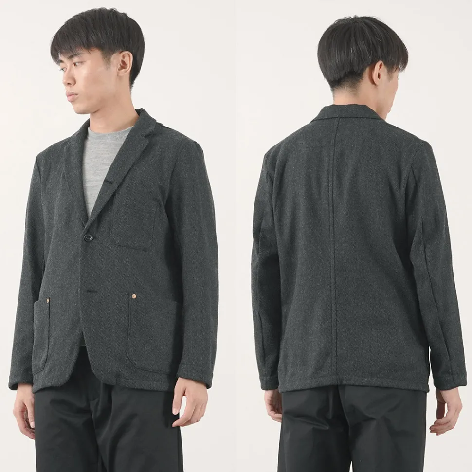 RE MADE IN TOKYO JAPAN / Wool Cashmere Kersey Coverall Jacket