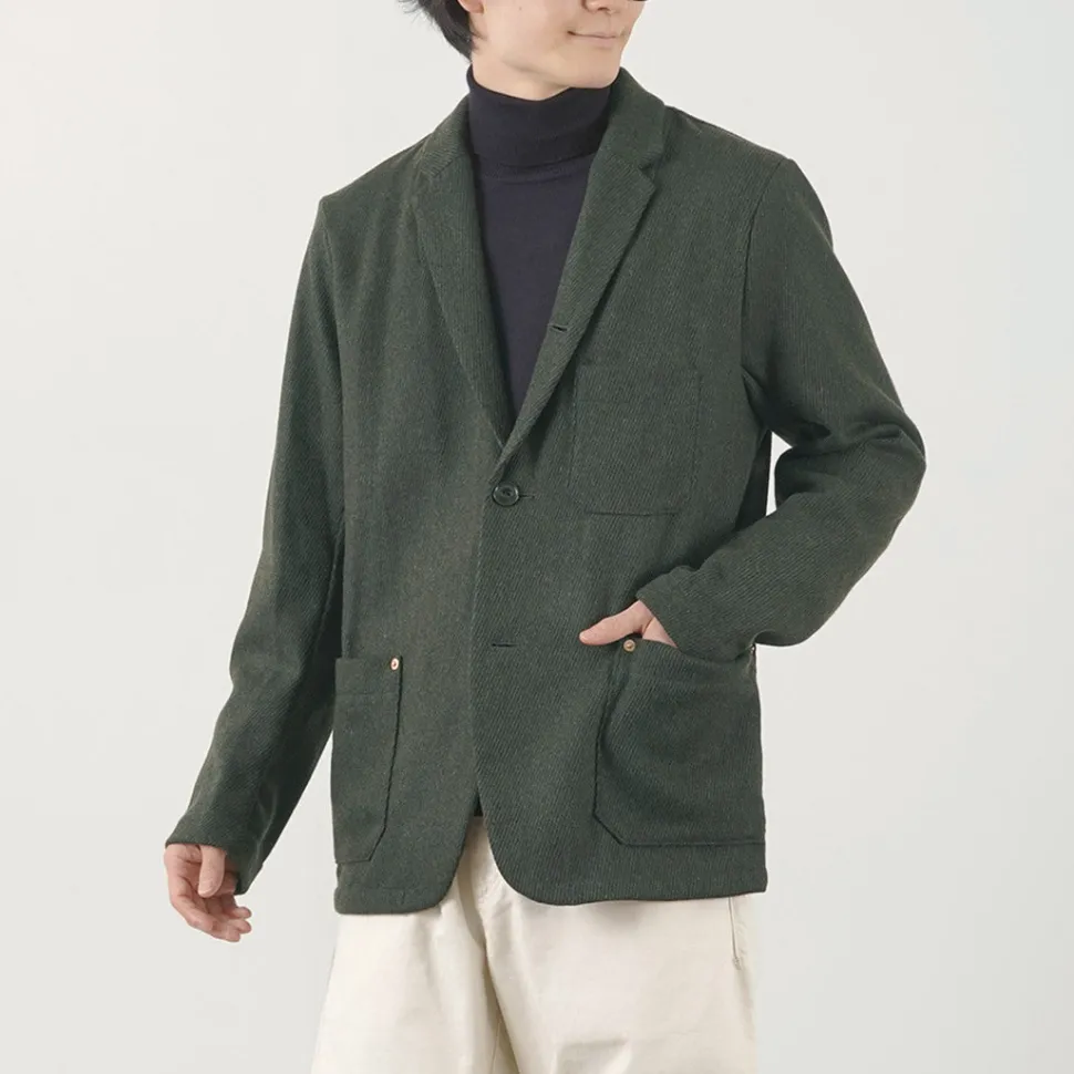 RE MADE IN TOKYO JAPAN / Wool Cashmere Kersey Coverall Jacket