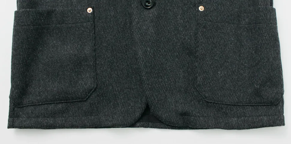 RE MADE IN TOKYO JAPAN / Wool Cashmere Kersey Coverall Jacket