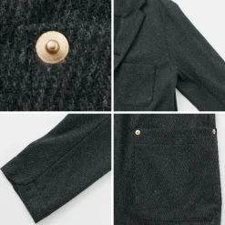 RE MADE IN TOKYO JAPAN / Wool Cashmere Kersey Coverall Jacket