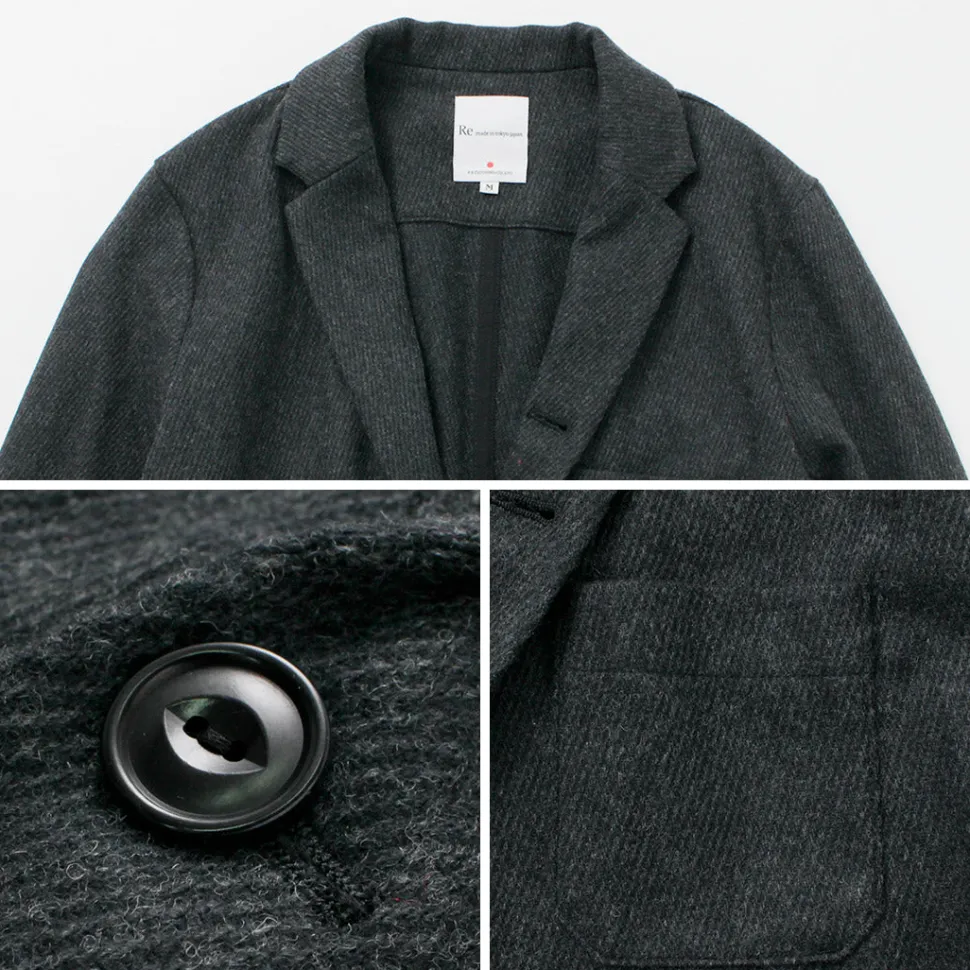 RE MADE IN TOKYO JAPAN / Wool Cashmere Kersey Coverall Jacket