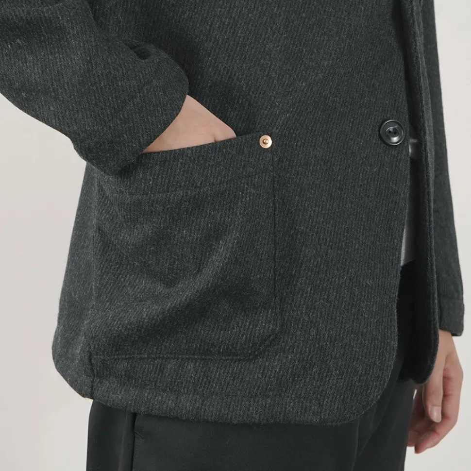 RE MADE IN TOKYO JAPAN / Wool Cashmere Kersey Coverall Jacket