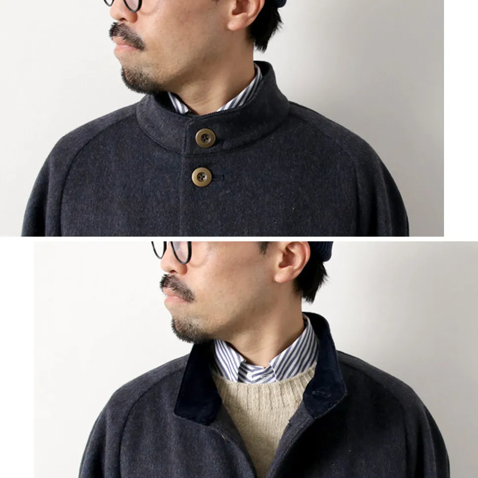 RE MADE IN TOKYO JAPAN / Wool Melton Stand Collar Coat