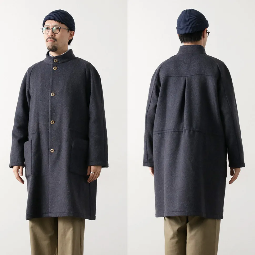 RE MADE IN TOKYO JAPAN / Wool Melton Stand Collar Coat