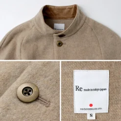 RE MADE IN TOKYO JAPAN / Wool Melton Stand Collar Coat