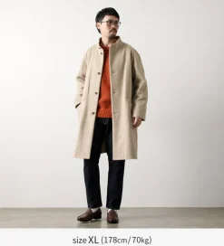 RE MADE IN TOKYO JAPAN / Wool Melton Stand Collar Coat