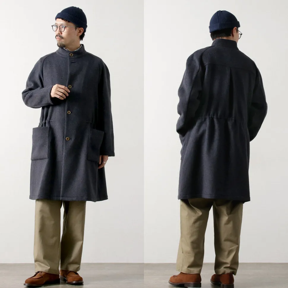 RE MADE IN TOKYO JAPAN / Wool Melton Stand Collar Coat