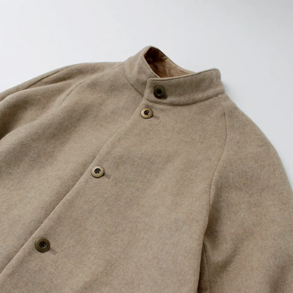 RE MADE IN TOKYO JAPAN / Wool Melton Stand Collar Coat