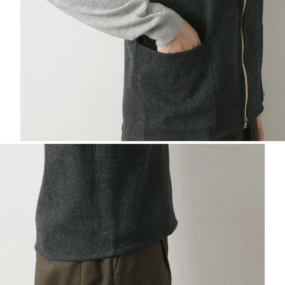 RE MADE IN TOKYO JAPAN / Wool Cashmere Kersey Crew Vest