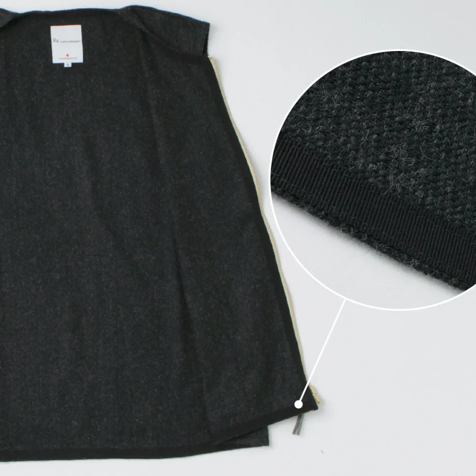 RE MADE IN TOKYO JAPAN / Wool Cashmere Kersey Crew Vest