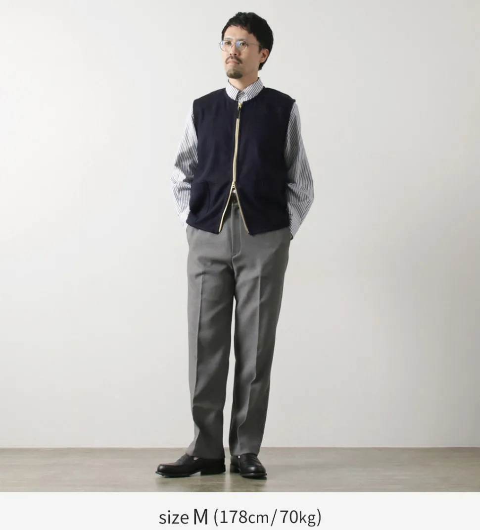RE MADE IN TOKYO JAPAN / Wool Cashmere Kersey Crew Vest
