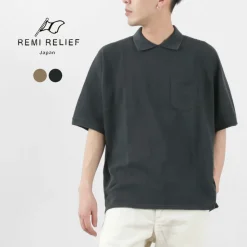 REMI RELIEF / 16/- raffia seed stitch T-Shirt