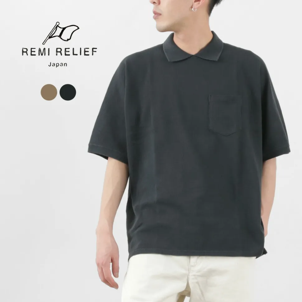 REMI RELIEF / 16/- raffia seed stitch T-Shirt