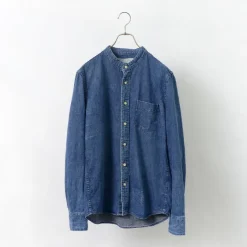 REMI RELIEF / Denim Band Collar Shirt