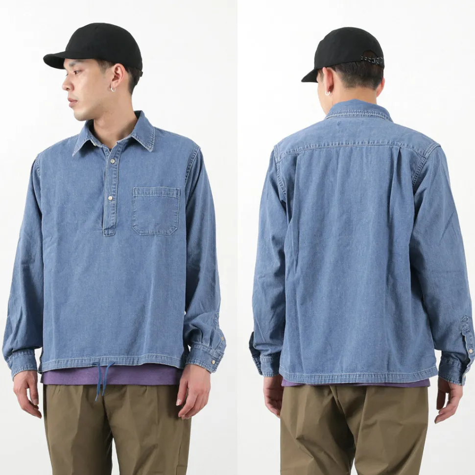 REMI RELIEF / Denim Pullover Shirt