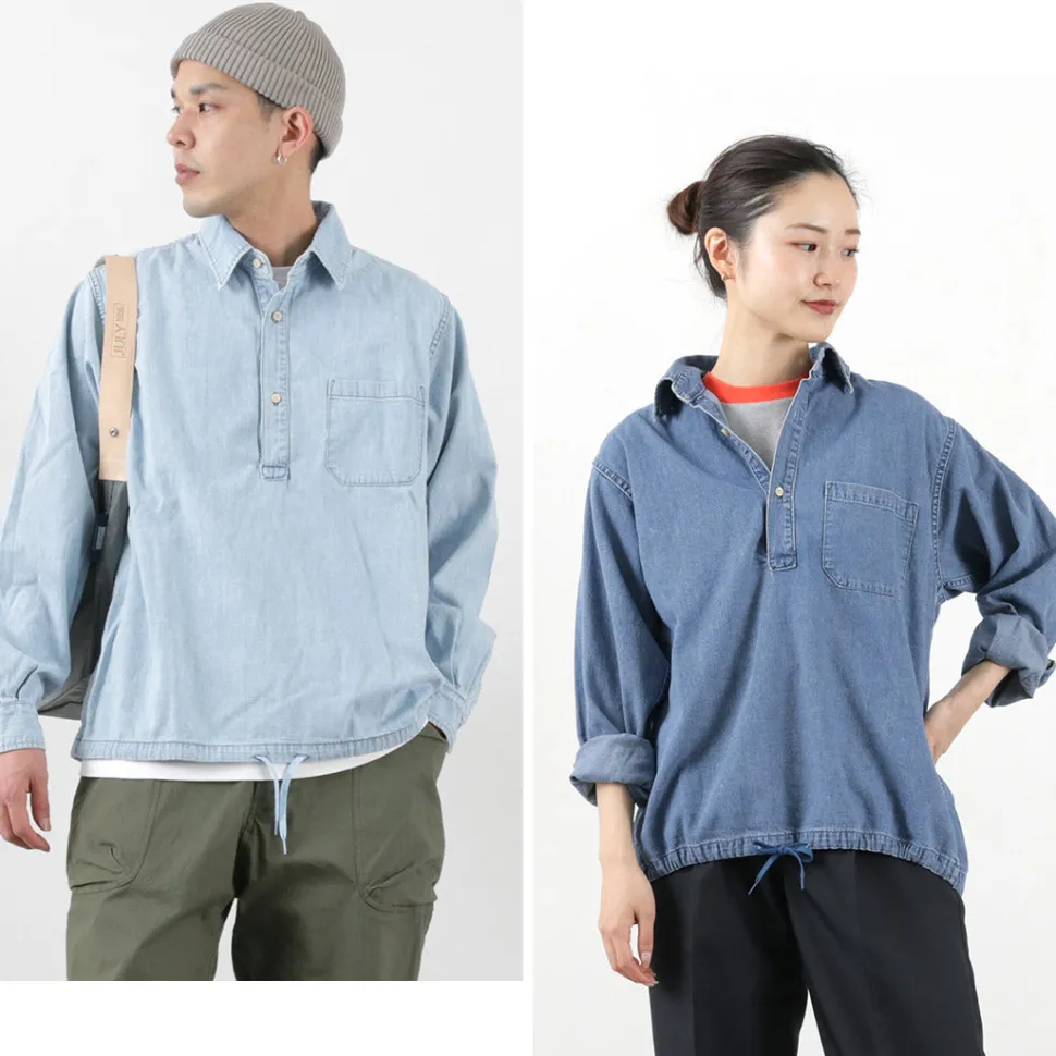 REMI RELIEF / Denim Pullover Shirt