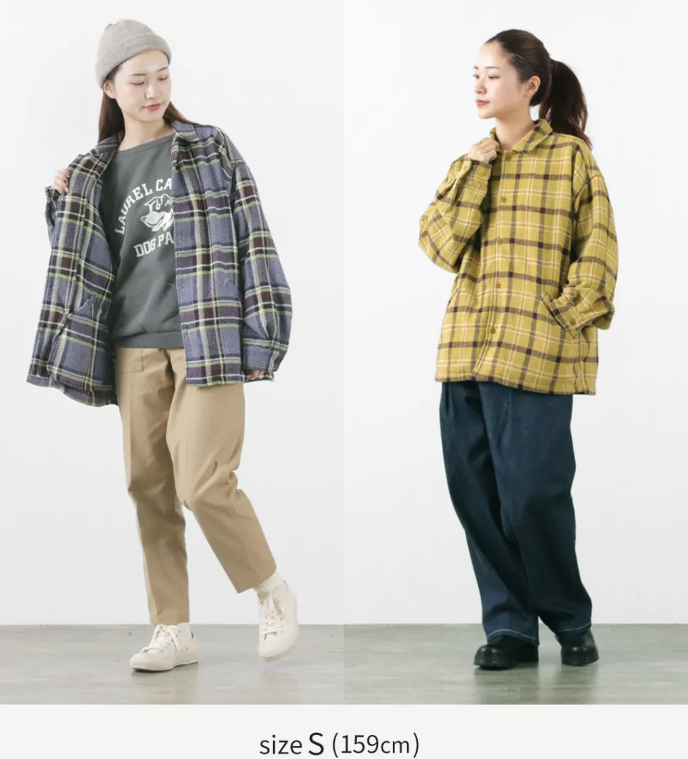REMI RELIEF / Jazz Check Wide SHIRT CPO Shirt Jacket
