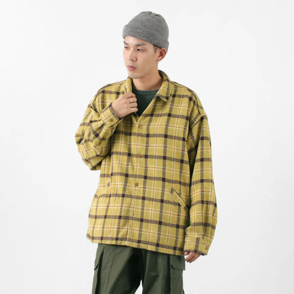 REMI RELIEF / Jazz Check Wide SHIRT CPO Shirt Jacket
