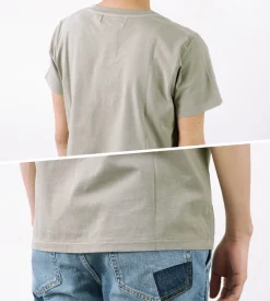 REMI RELIEF / LW processed V-neck T-shirt