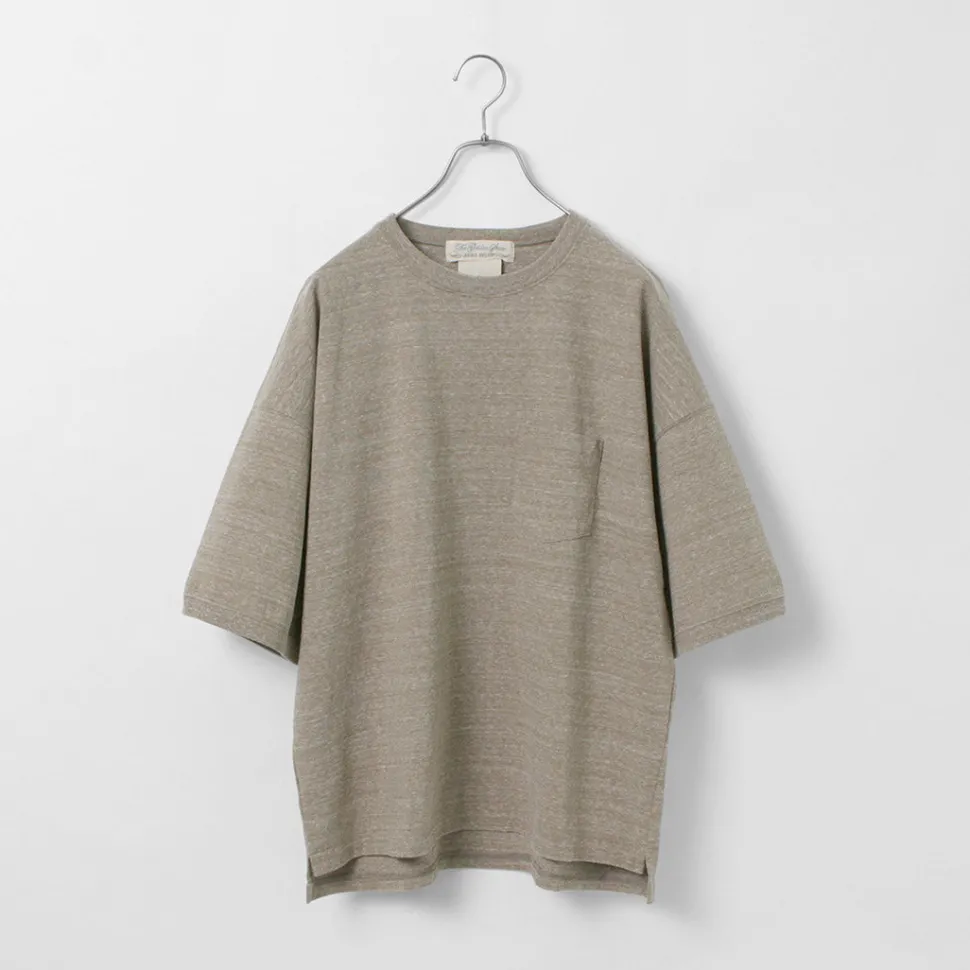 REMI RELIEF / Melange jersey short sleeve pocket T-shirt