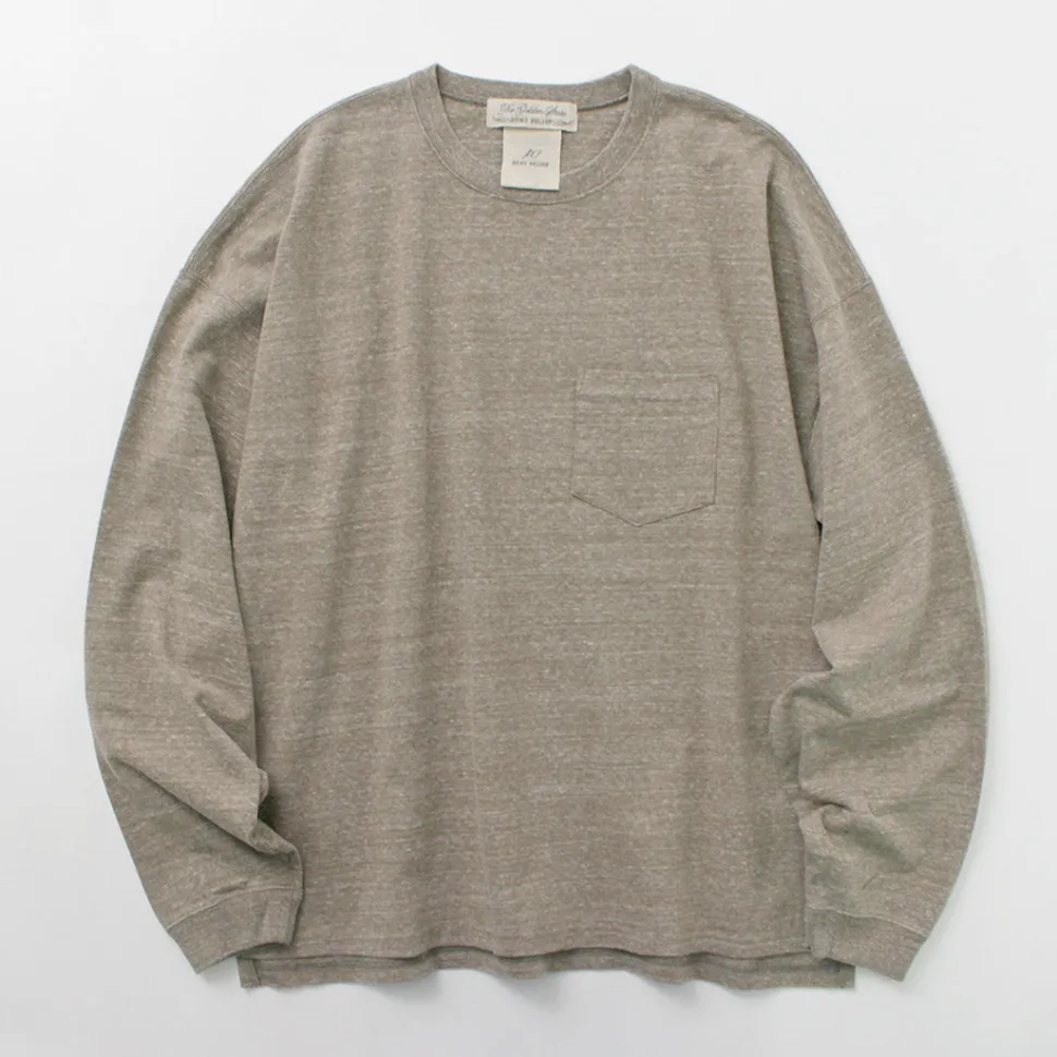 REMI RELIEF / Melange jersey long sleeve pocket T-shirt