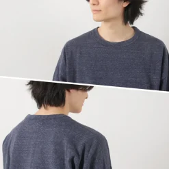 REMI RELIEF / Melange jersey long sleeve pocket T-shirt