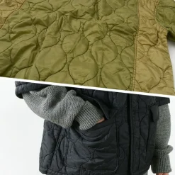 REMI RELIEF / Military Ripstop Short Sleeve Quilted Shirt Jacket