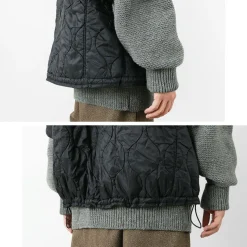 REMI RELIEF / Military Ripstop Short Sleeve Quilted Shirt Jacket