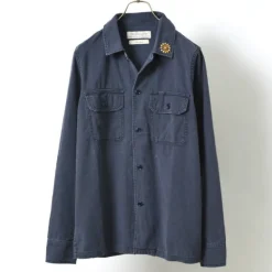 REMI RELIEF / Military Shirt (Flower Studded)