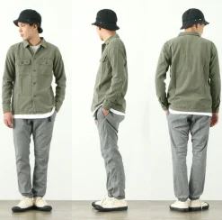 REMI RELIEF / Military Shirt (Flower Studded)