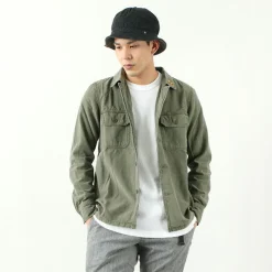REMI RELIEF / Military Shirt (Flower Studded)