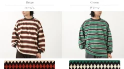 REMI RELIEF / Native Striped Long Tee