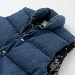 REMI RELIEF / Natural Processed Denim Down Vest