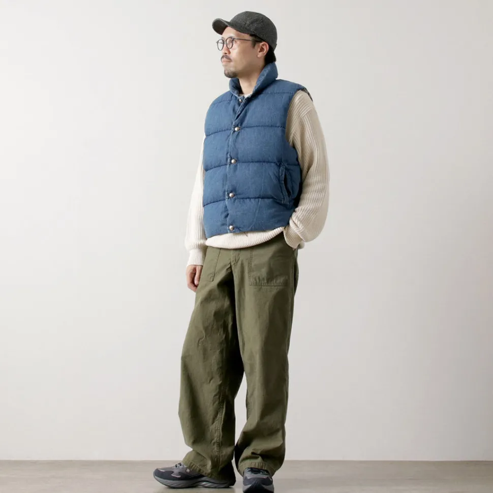 REMI RELIEF / Natural Processed Denim Down Vest