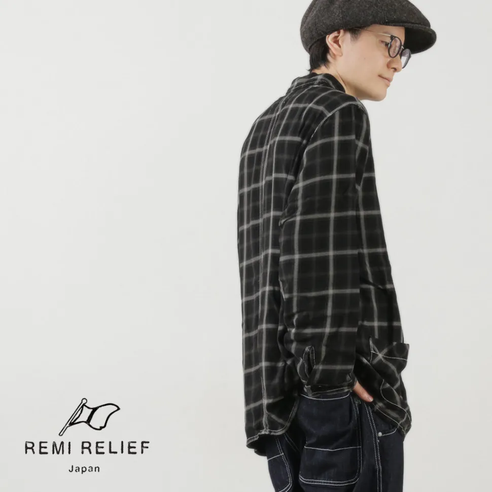 REMI RELIEF / Rayon Plaid Shirt