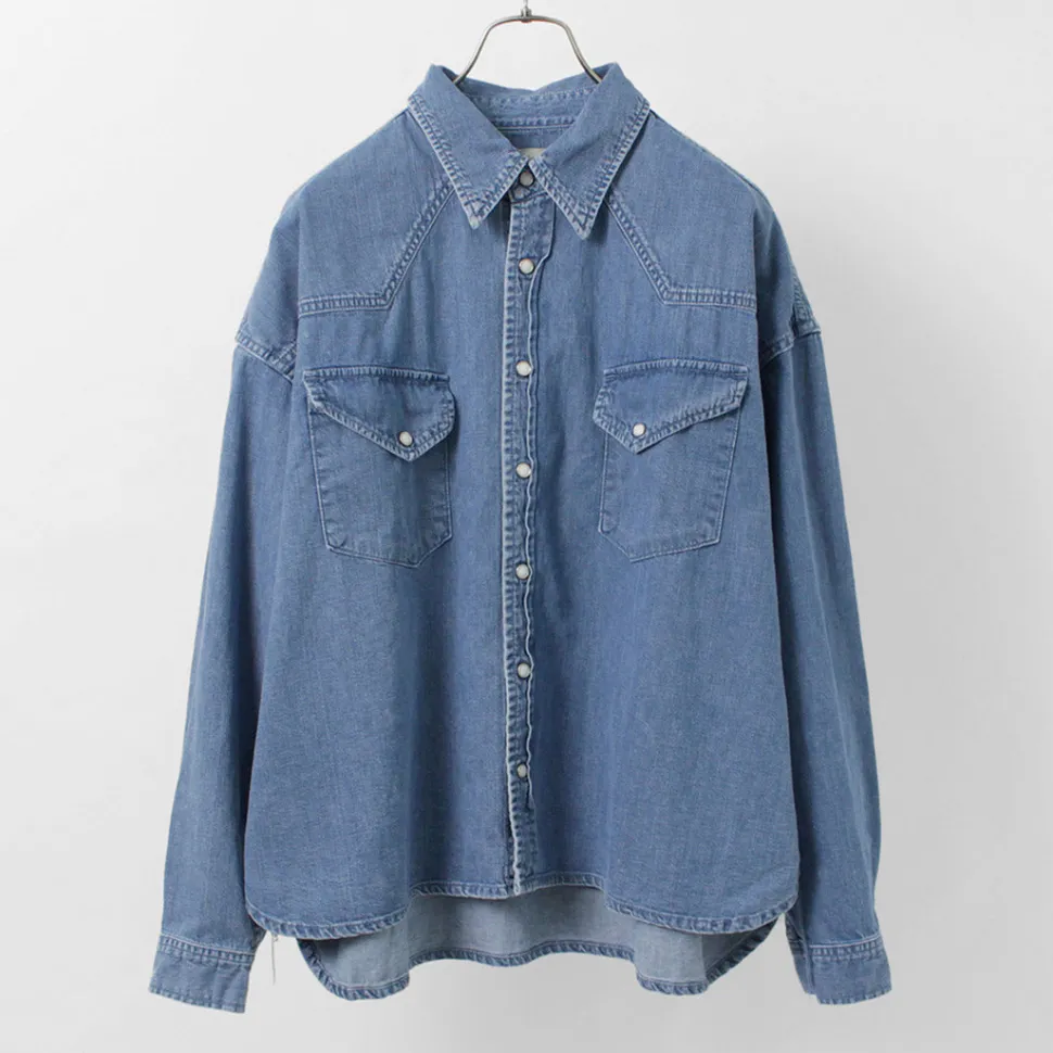 REMI RELIEF / SHORT DENIM WESTERN SHIRT