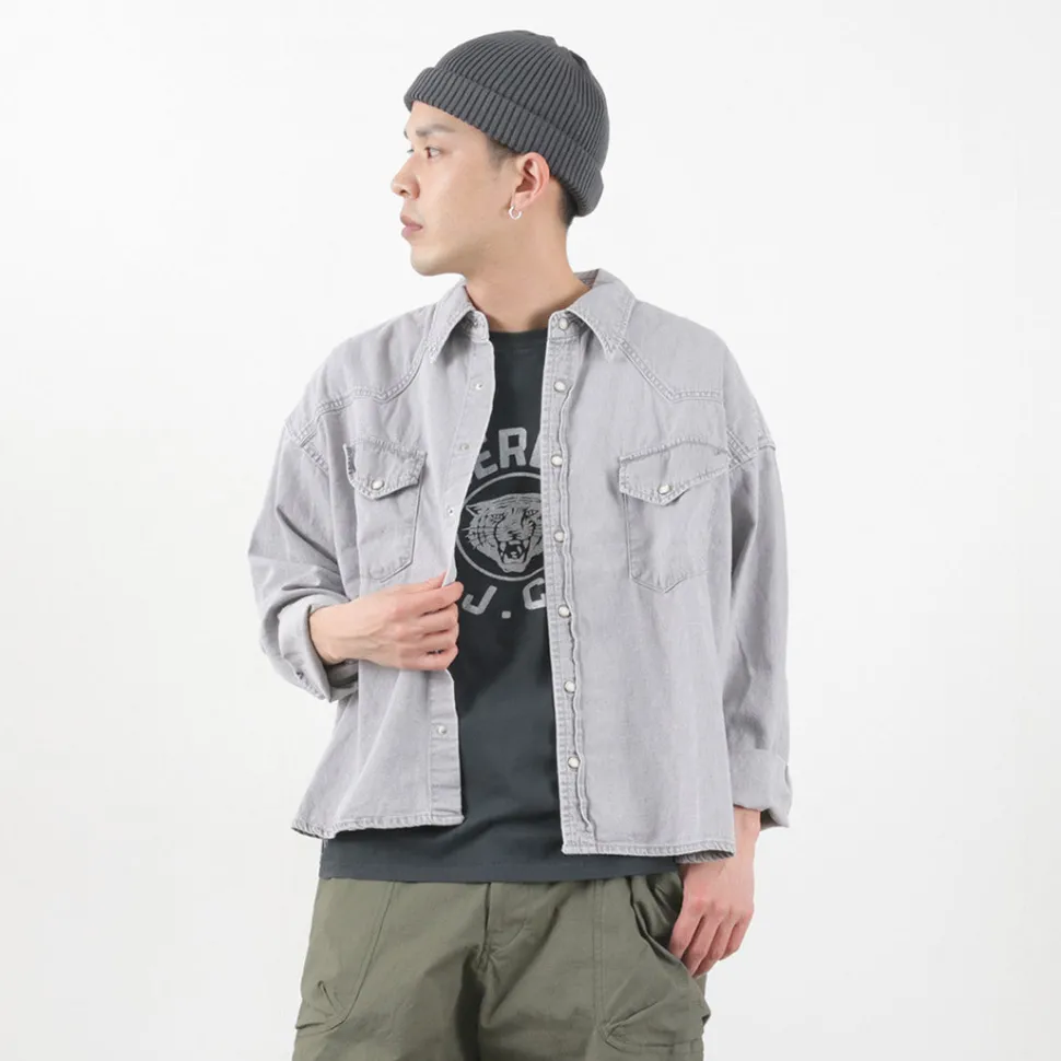 REMI RELIEF / SHORT DENIM WESTERN SHIRT