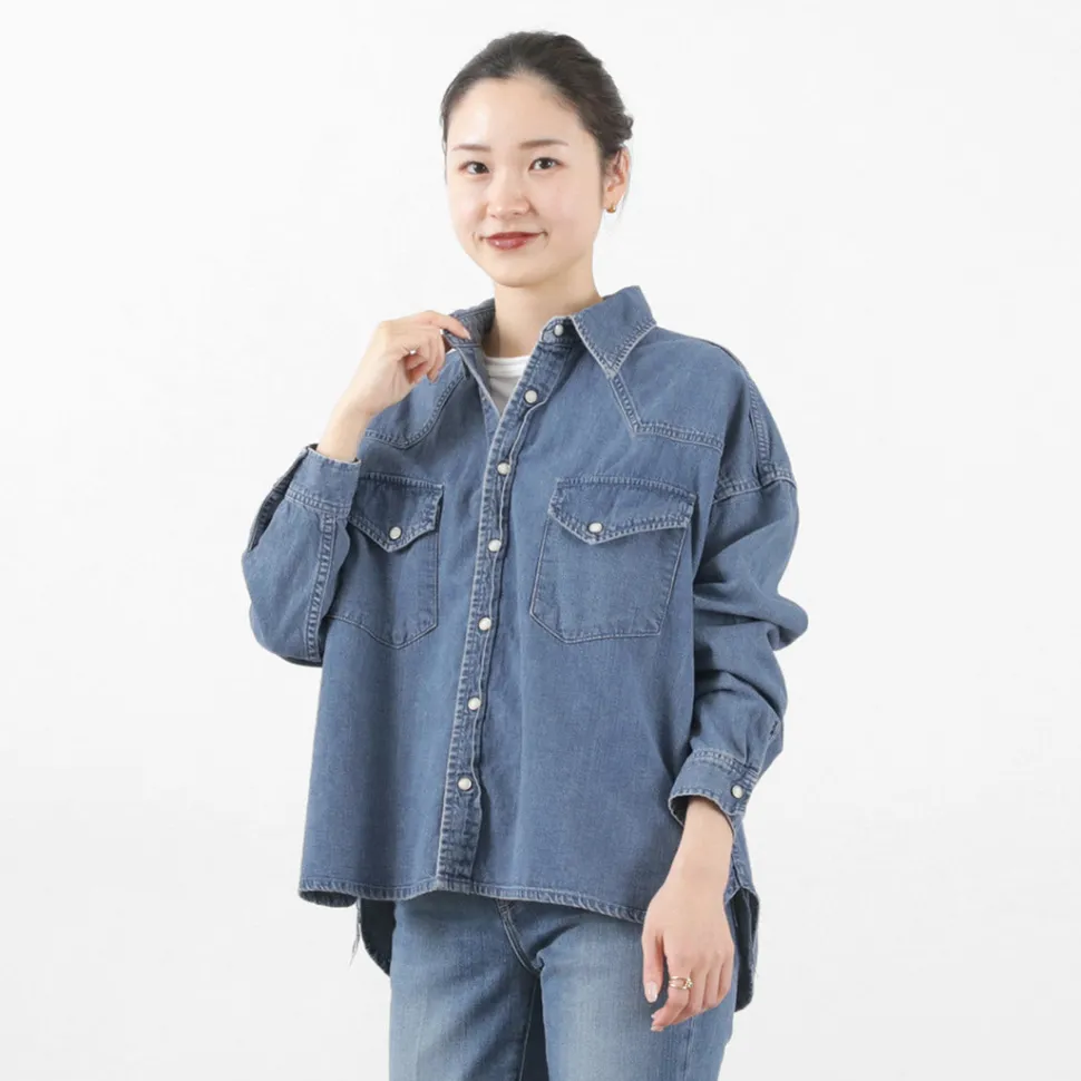 REMI RELIEF / SHORT DENIM WESTERN SHIRT