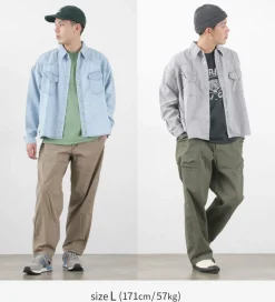 REMI RELIEF / SHORT DENIM WESTERN SHIRT