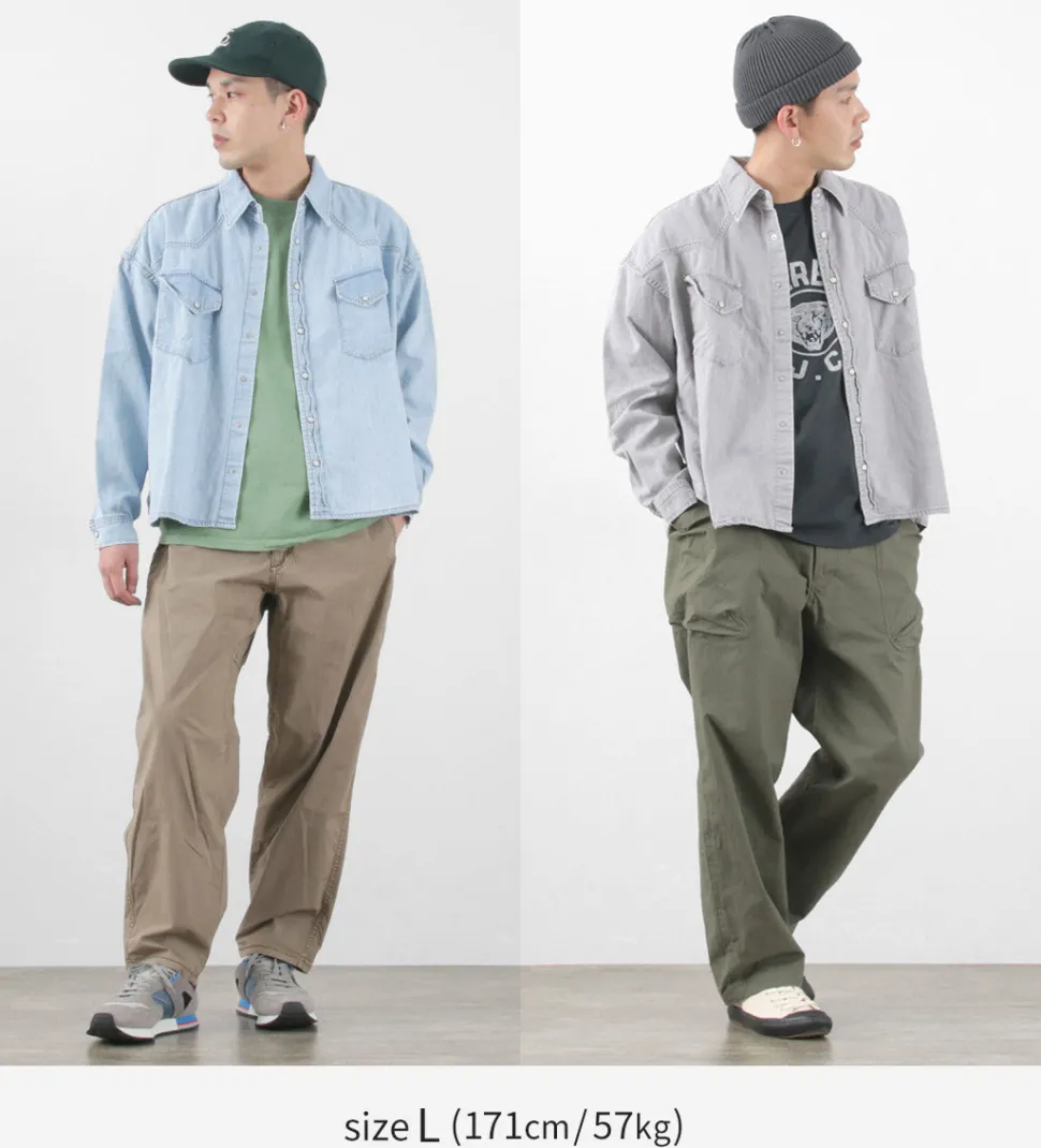 REMI RELIEF / SHORT DENIM WESTERN SHIRT