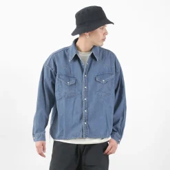 REMI RELIEF / SHORT DENIM WESTERN SHIRT