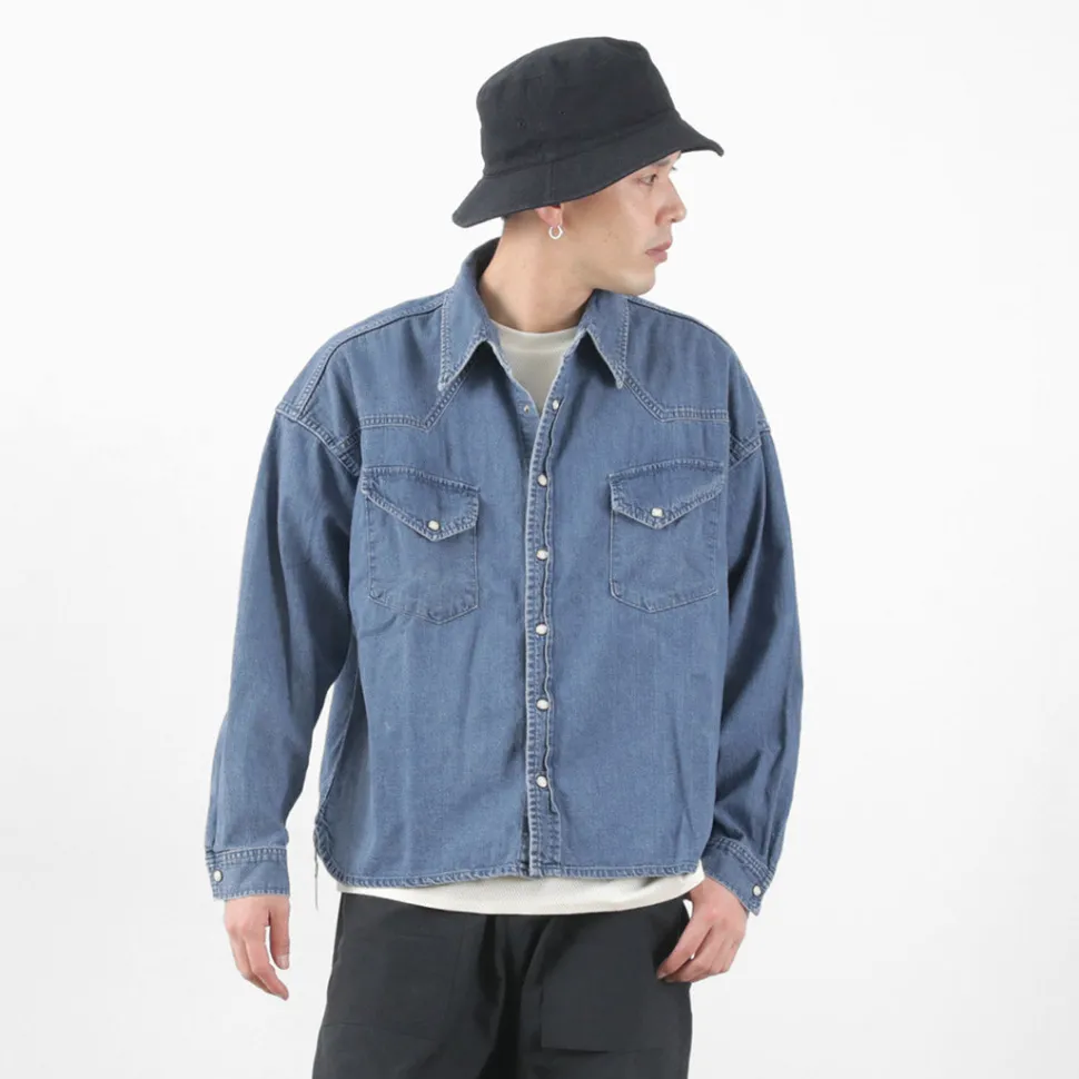 REMI RELIEF / SHORT DENIM WESTERN SHIRT