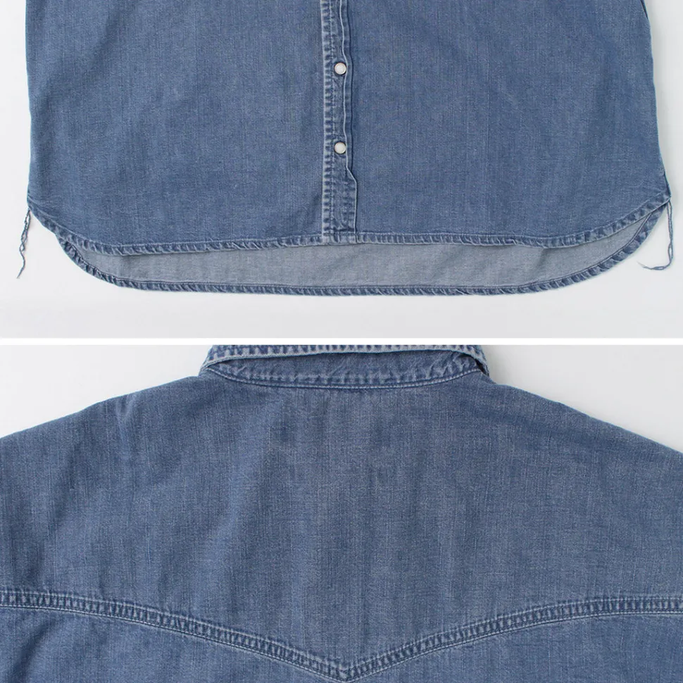 REMI RELIEF / SHORT DENIM WESTERN SHIRT